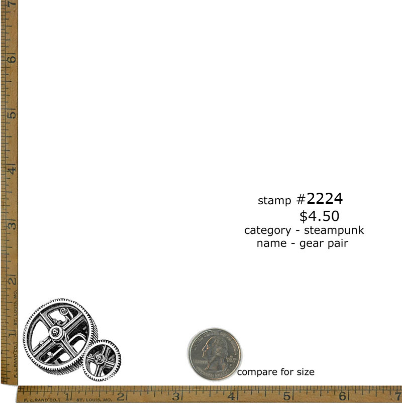 #2224 - Gear Pair - Steampunk